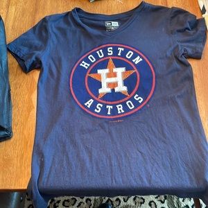 Houston Astros sequin babydoll tee